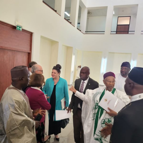 A Visit of the French Senators to the Senate anchored by the House Clerk