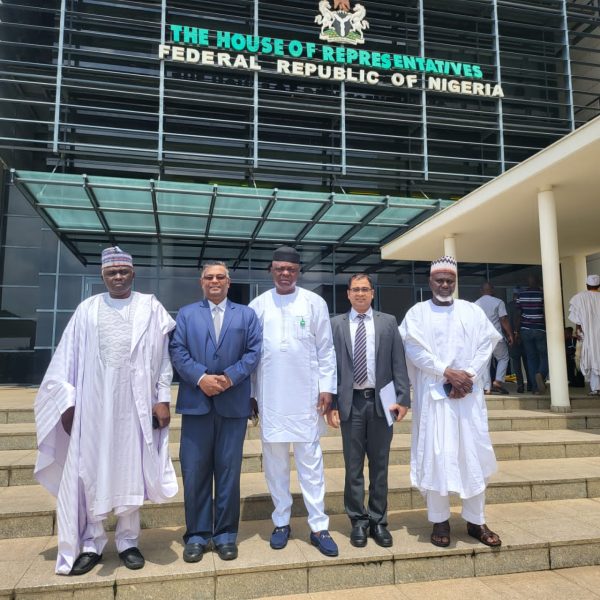 A Foreign Ambassador on a courtesy visit to the House of Representatives