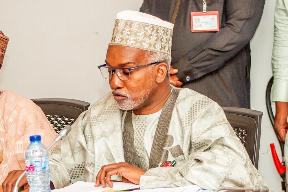 Ambassador Yusuf M. Tuggar (OON) at the joint committee meeting for budget defense of Ministry of Foreign Affairs held in the National Assembly